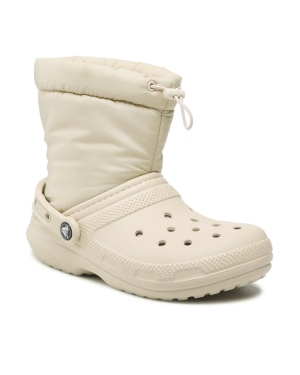 Crocs Botki Classic Lined Neo Puff Boot 206630 Beżowy