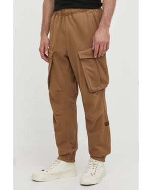 G-Star Raw spodnie dresowe kolor beżowy gładkie
