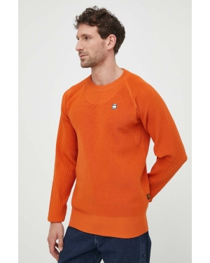 G-Star Raw sweter męski kolor pomarańczowy