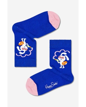 Happy Socks skarpetki Painting Bunny kolor niebieski Skarpetki dziecięce Happy Socks Painting Bunny KPBN01-6300