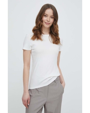 Lauren Ralph Lauren t-shirt damski kolor beżowy 200655374