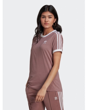 adidas T-Shirt adicolor 3-Stripes HL6689 Różowy Regular Fit