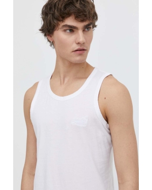 Superdry t-shirt bawełniany męski kolor biały