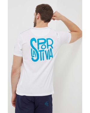 LA Sportiva t-shirt Back Logo męski kolor biały z nadrukiem F04000000