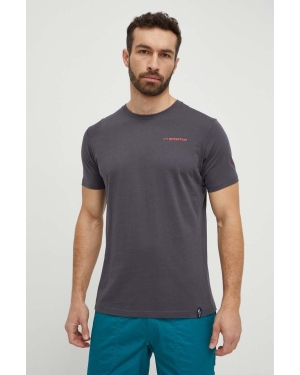 LA Sportiva t-shirt Boulder męski kolor szary z nadrukiem F36900322