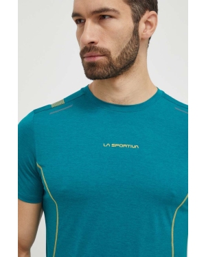 LA Sportiva t-shirt sportowy Tracer kolor zielony z nadrukiem P71733733