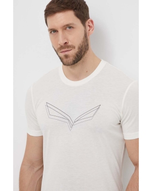 Salewa t-shirt sportowy Pure Eagle Frame Dry kolor biały z nadrukiem