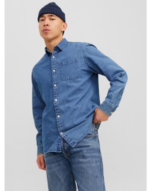 Jack&Jones Koszula jeansowa 12235984 Niebieski Slim Fit