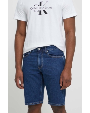 Calvin Klein Jeans szorty jeansowe męskie kolor granatowy