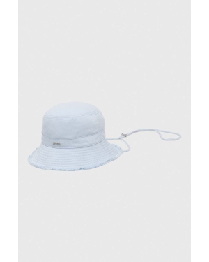 HUGO kapelusz bawełniany kolor niebieski bawełniany 50508003