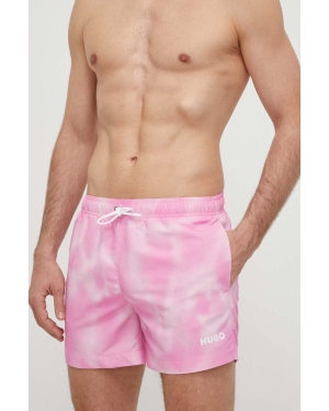HUGO szorty kąpielowe kolor różowy 50515460