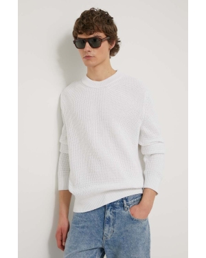 HUGO sweter męski kolor biały