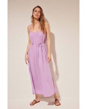 women'secret sukienka plażowa LOTUS kolor różowy 5547392
