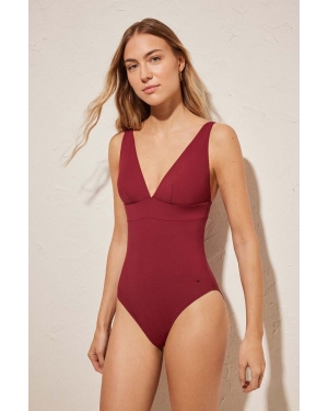 women'secret jednoczęściowy strój kąpielowy PERFECT FIT 1 kolor czerwony lekko usztywniona miseczka 5527092