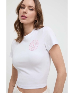 Versace Jeans Couture t-shirt damski kolor biały 76HAHG06 CJ02G