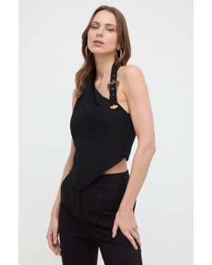 Versace Jeans Couture bluzka damska kolor czarny gładka