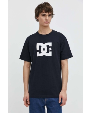 DC t-shirt bawełniany Star męski kolor granatowy z nadrukiem ADYZT05373