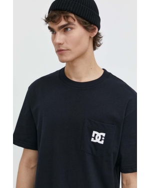 DC t-shirt bawełniany męski kolor czarny z nadrukiem ADYZT05377