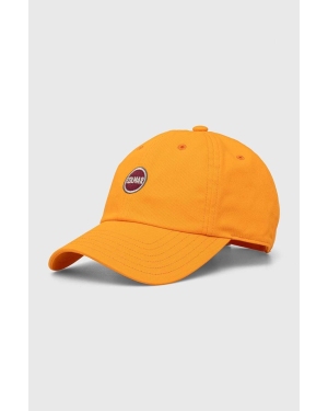 Colmar czapka z daszkiem bawełniana kolor pomarańczowy