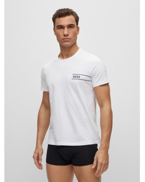 Boss T-Shirt 50489442 Biały Regular Fit