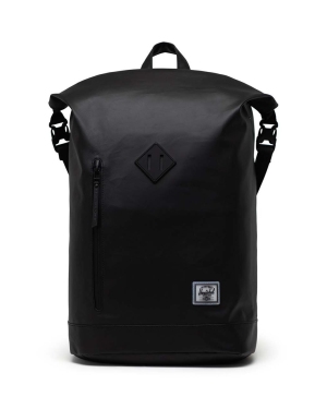 Herschel plecak Roll Top Backpack kolor czarny duży gładki