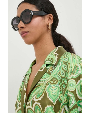 Etro okulary przeciwsłoneczne damskie kolor czarny ETRO 0009/S