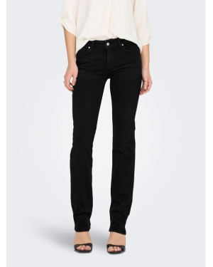 ONLY Jeansy 15252221 Czarny Straight Fit