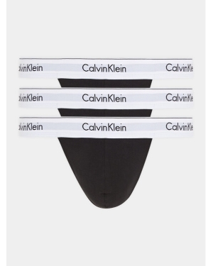 Calvin Klein Underwear Komplet 3 par stringów 000NB3226A Czarny