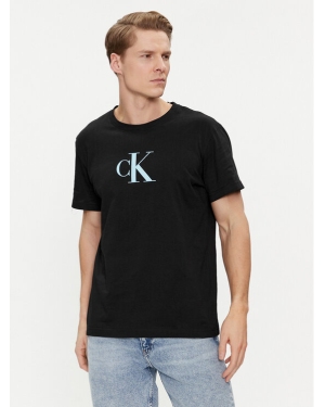 Calvin Klein Swimwear T-Shirt KM0KM00971 Czarny Regular Fit