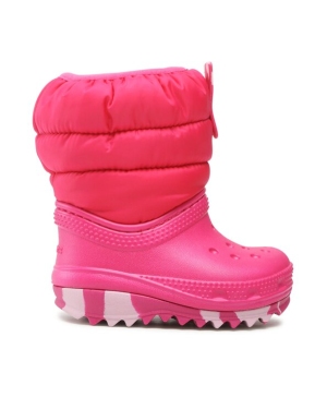 Crocs Śniegowce Classic Neo Puff Boot T 207683 Różowy