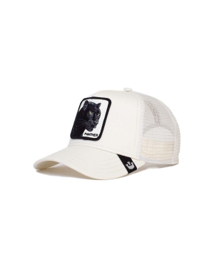 Goorin Bros czapka kolor biały z aplikacją