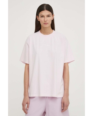 Samsoe Samsoe t-shirt bawełniany EIRA damski kolor różowy F23200050