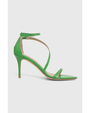 Custommade sandały skórzane Amy Patent kolor zielony 000200098