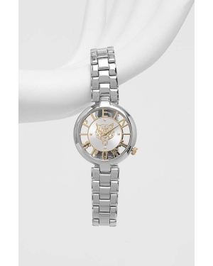 PLEIN SPORT zegarek damski kolor srebrny