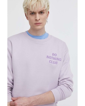 On Vacation bluza Do Nothing Club kolor fioletowy z aplikacją OVC LDS10