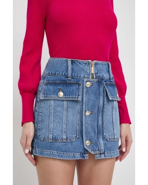 Liu Jo spódnica jeansowa kolor niebieski mini ołówkowa
