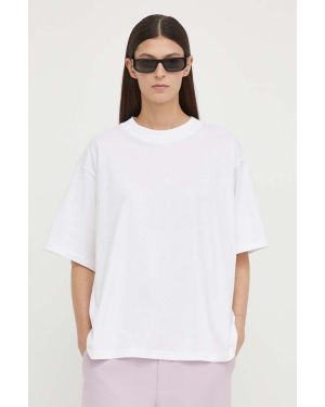 Herskind t-shirt bawełniany Larsson damski kolor biały 5135530