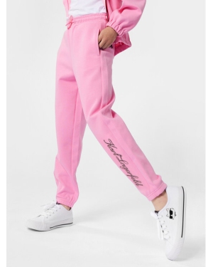 Karl Lagerfeld Kids Spodnie dresowe Z30069 D Różowy Regular Fit
