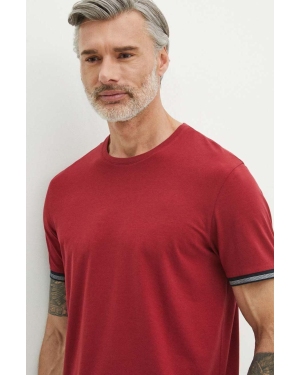 Medicine t-shirt bawełniany męski kolor czerwony gładki