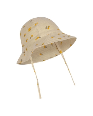 Konges Sløjd kapelusz bawełniany dziecięcy kolor beżowy bawełniany