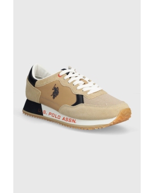 U.S. Polo Assn. sneakersy CLEEF kolor beżowy CLEEF006M 4TS1