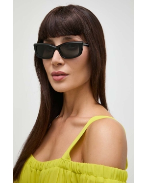 Saint Laurent okulary przeciwsłoneczne damskie kolor czarny SL 658