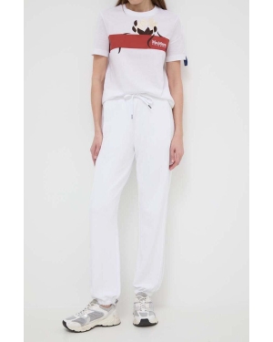 Max Mara Leisure spodnie dresowe kolor biały gładkie 2416781038600