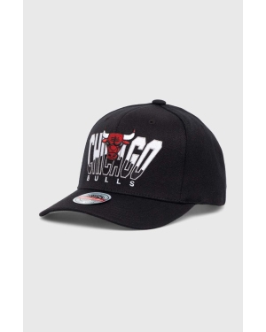 Mitchell&Ness czapka z daszkiem z domieszką wełny NBA CHICAGO BULLS kolor czarny z aplikacją