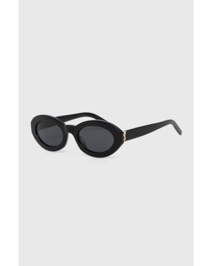 Saint Laurent okulary przeciwsłoneczne damskie kolor czarny SL M136