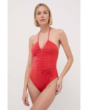 Max Mara Beachwear jednoczęściowy strój kąpielowy kolor czerwony lekko usztywniona miseczka 2416831209600