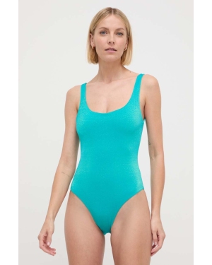 Max Mara Beachwear jednoczęściowy strój kąpielowy kolor niebieski miękka miseczka 2416831219600
