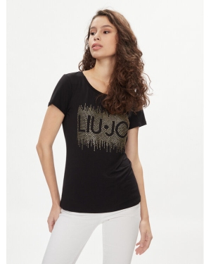 Liu Jo T-Shirt VA4154 JS360 Czarny Regular Fit
