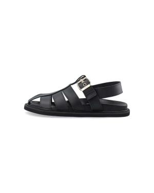 Bianco sandały skórzane BIASALLY damskie kolor czarny 11201087