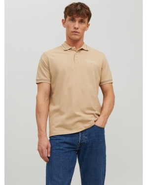 Jack&Jones Polo Archie 12228843 Beżowy Regular Fit